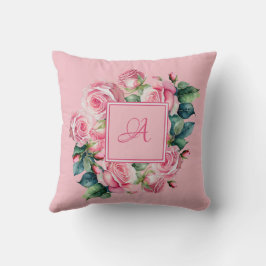 Flores sonrojadas: una almohada decorativa floral 