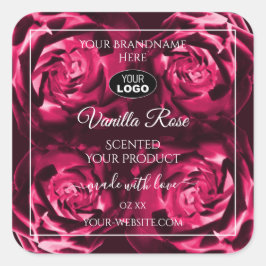 Flores Subió con logotipo en las etiquetas de prod