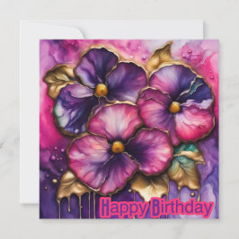 FLORES ~ Tarjeta de cumpleaños ~ Cumpleaños feliz 