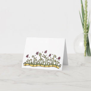 Flores - Tarjeta de nota