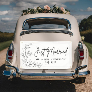 Flores tramposas, pancarta de coches casados