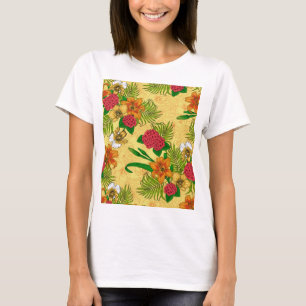 Flores tropicales camiseta
