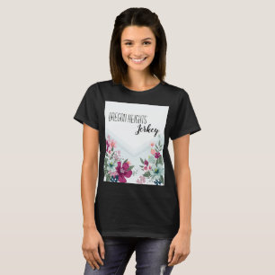 Flores tropicales de camisetas de negocios persona