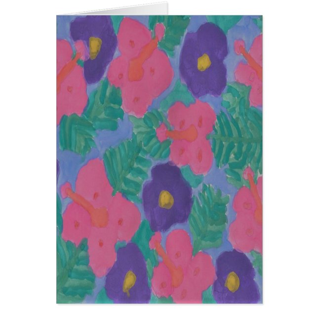 Flores tropicales de Hibiscus (Frente)