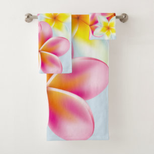 Flores tropicales de plumeria