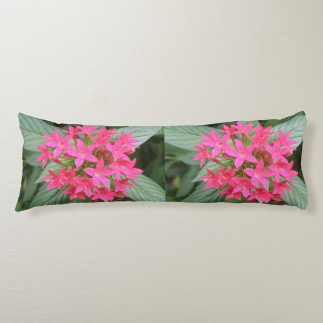 Flores tropicales rosadas brillantes almohada del  (Anverso)