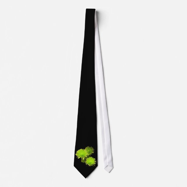 Flores Verdes Corbata (Anverso)