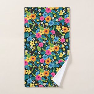 Flores Vibrantes Ditsy Patrón de Diseño Floral-437