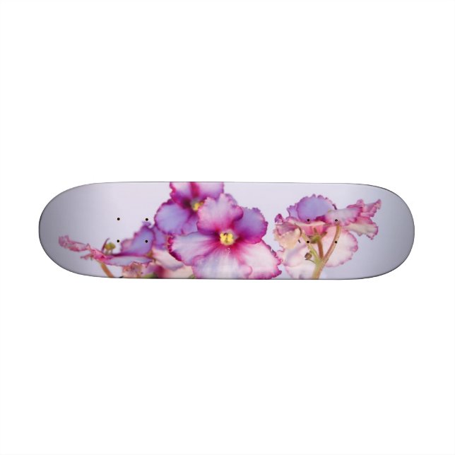 Flores violetas 7¼" Skateboard completo (Horizontal)
