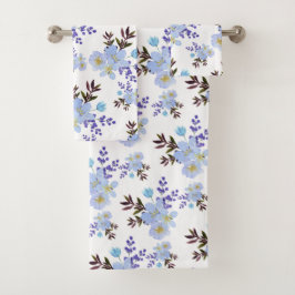 Flores violetas de color de agua