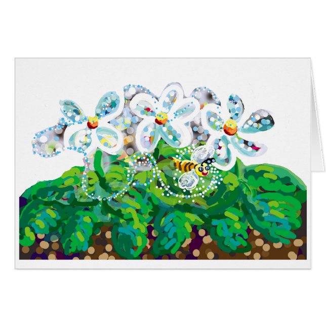 flores y abeja (Anverso (Horizontal))