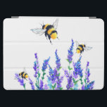 Flores y abejas Funda de aire iPad<br><div class="desc">Cubiertas para iPad con hermosas flores de primavera y abejas volando - Dibujar la naturaleza dulce miel Abeja - Elegir / Añadir tu texto favorito / Color - Hacer regalos tus casos exclusivos para iPad - Redimensionar y mover o quitar y agregar elementos con la herramienta de personalización ! -...</div>