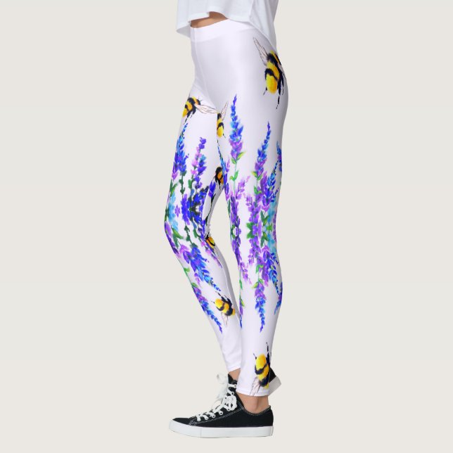 Flores y abejas Leggings Joy primavera (Izquierda)