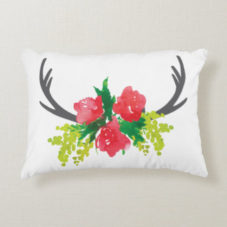 Flores y almohada de acento de la antorcha
