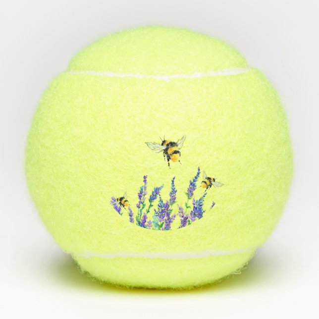 Flores y bolas de tenis de abejas (Anverso)