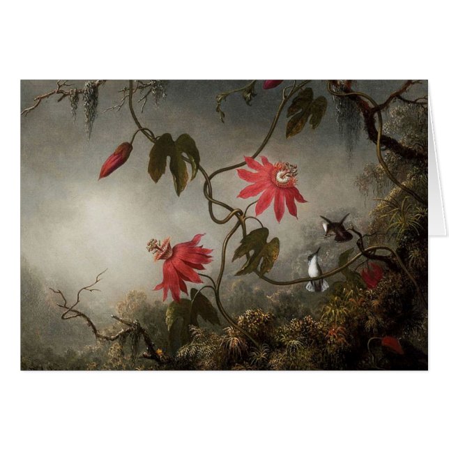 Flores y colibríes de la pasión (Anverso (Horizontal))