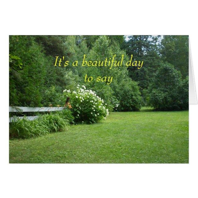 Flores y escena del césped de los árboles (Anverso (Horizontal))