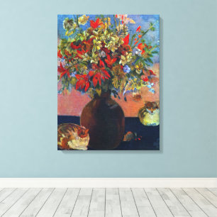 Flores y Gatos de Paul Gauguin, Arte Antiguo Fino