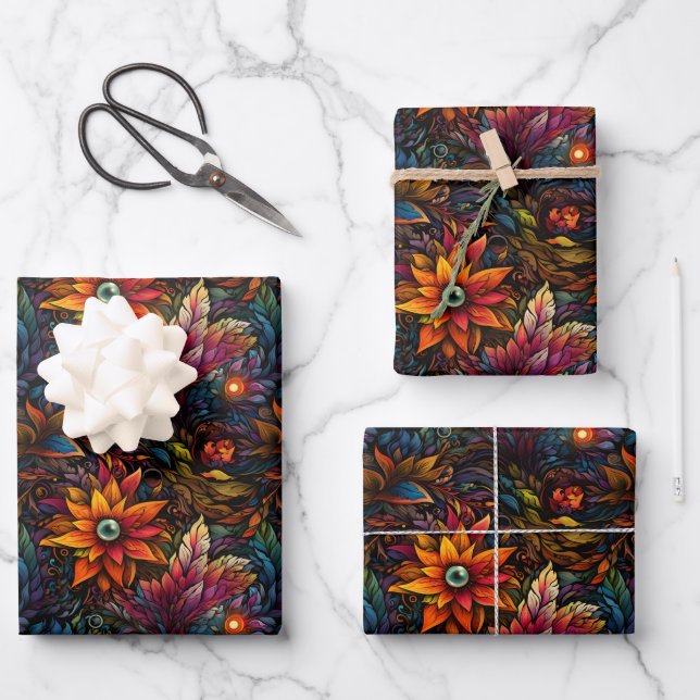 Flores y hojas mágicas (Anverso)