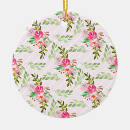 Flores Y Hojas Ornamento Cerámico