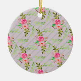 Flores Y Hojas Ornamento Cerámico