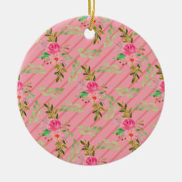 Flores Y Hojas Ornamento Cerámico