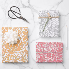 Flores y hojas salvajes audaces