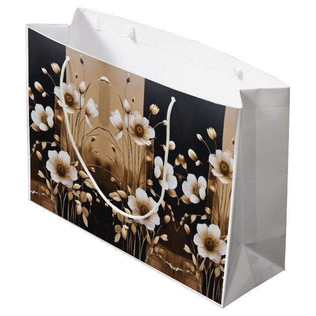 Flores y maravillas: una bella bolsa de regalo sor (Angulo reverso)