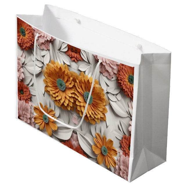 Flores y maravillas: una bella bolsa de regalo sor (Angulo Anverso)