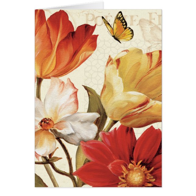 Flores y mariposas (Frente)