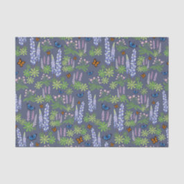 Flores y mariposas desacoplan el altramuz de papel