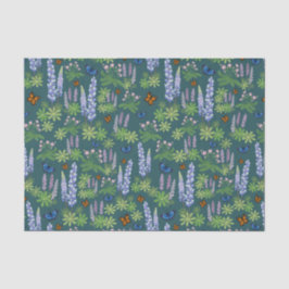 Flores y mariposas desacoplan el altramuz de papel