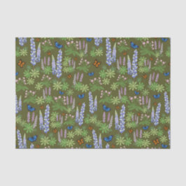 Flores y mariposas desacoplan el altramuz de papel