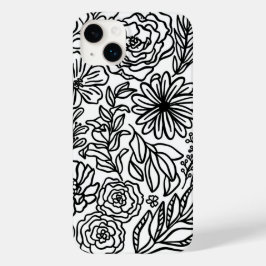 Flores y más en estuche para iPhone para Funda neg
