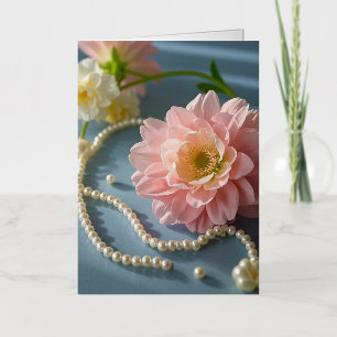 Flores y perlas elegantes