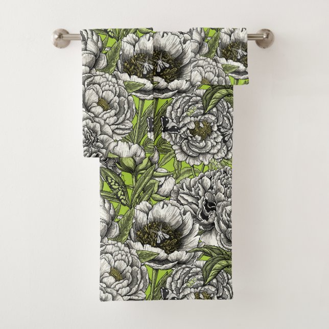 Flores y polillas de peones blancos (In situ)