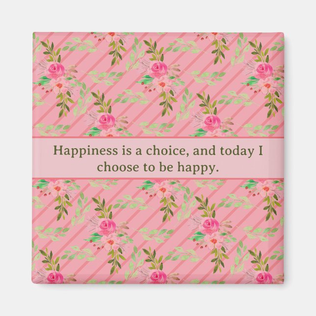 Flores Y Sale Del Imán De Afirmación (Frente)