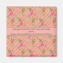 Flores Y Sale Del Imán De Afirmación