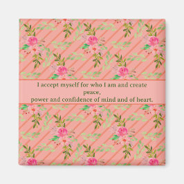 Flores Y Sale Del Imán De Afirmación