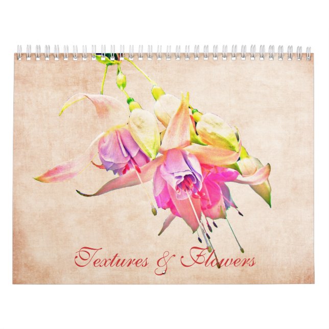 Flores y texturas Calendario de Arte Floral (Tapa)