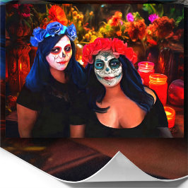 Flores y velas de Vallarta Catrinas Impresión de a