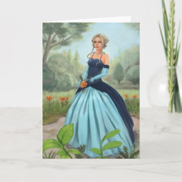 "Florezca en tarjeta de felicitación del jardín"