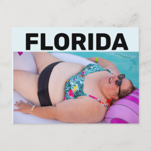 FLORIDA BBW BIG BIKINI CHICA EN Postales DE PLAYA