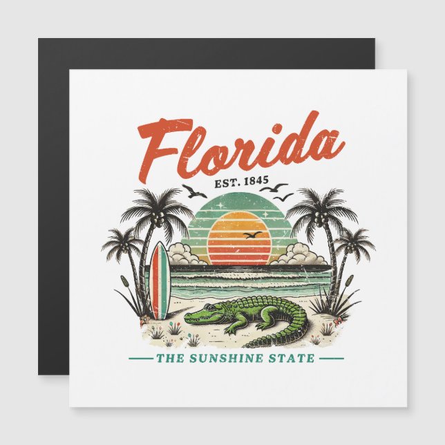 Florida, El Estado Sunshine - Sunset Beach Scene (Anverso/Reverso)