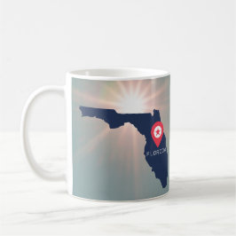Florida en la taza de café/té al sol