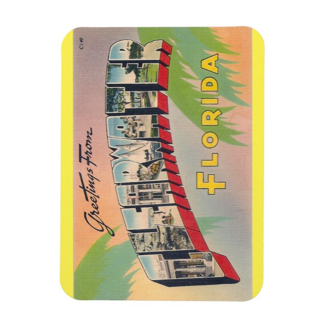 Florida, imán Clearwater (Vertical)