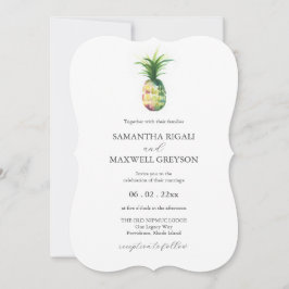 Florida Invitaciones a matrimonio Pineapple acuare
