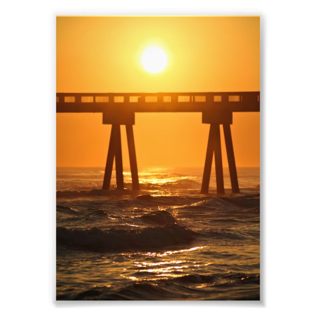 Florida Ocean Sunset 5x7 Foto (Frente)