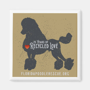 Florida Poodle Rescue 25 años imán