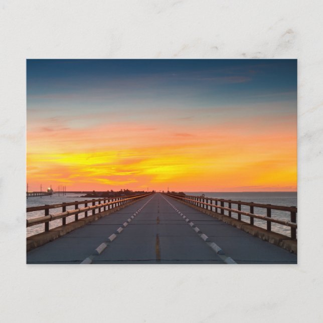 Florida: postal de Seven Mile Bridge (Anverso)
